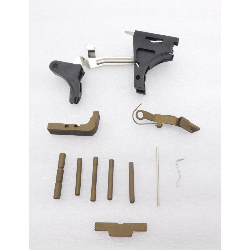 Frame Parts Kit W Burnt Bronze Cerakoted Control Parts For Glock 17