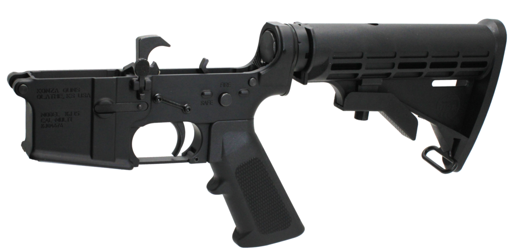Konza Guns AR15 6 Position Complete Lower with Super Safety