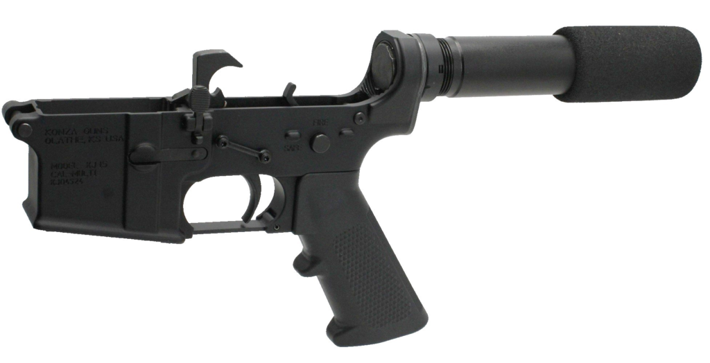 Konza Guns AR15 Complete Pistol Lower with Super Safety