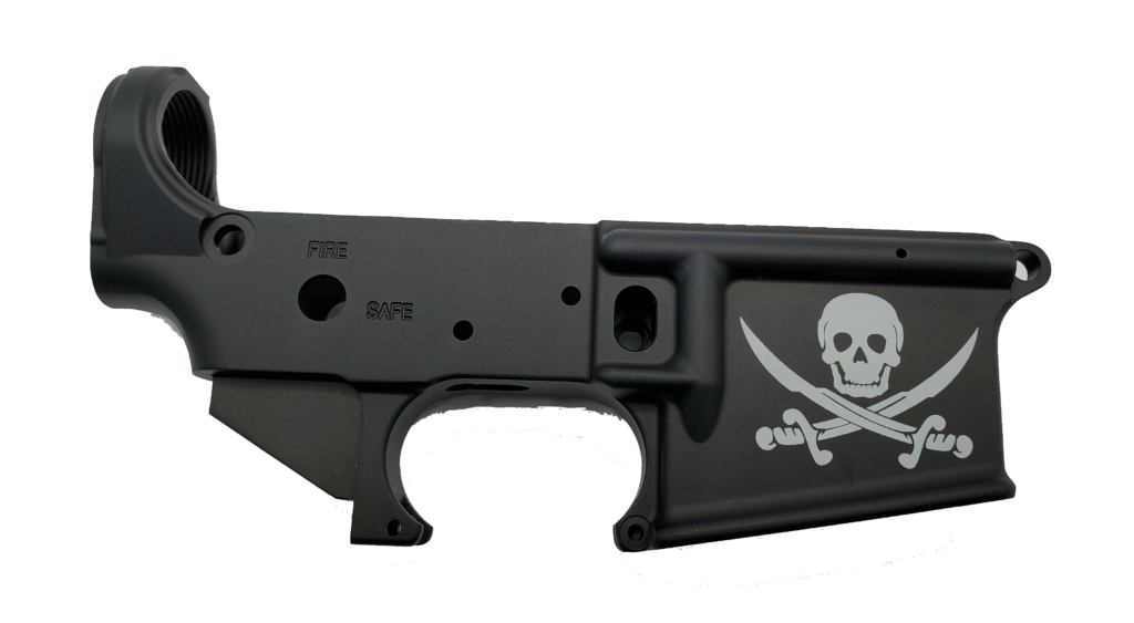 Konza Guns AR15 Stripped Jolly Roger Lower
