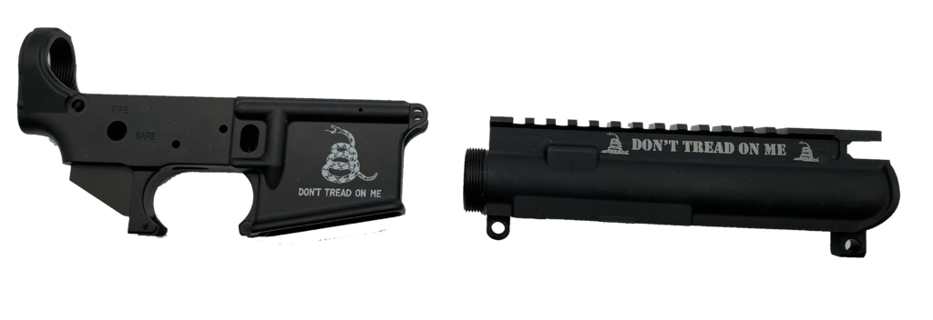Konza Guns AR15 Stripped Lower and Upper Don't Tread On Me Set