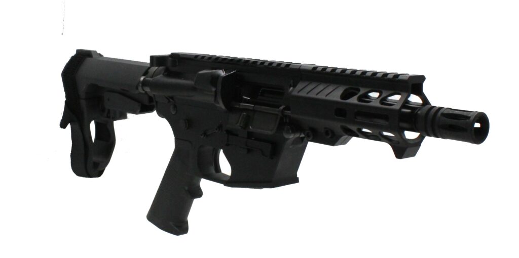 Konza Guns Micro Stinger 5 inch Glock Mag 9MM Brace Pistol w FRT