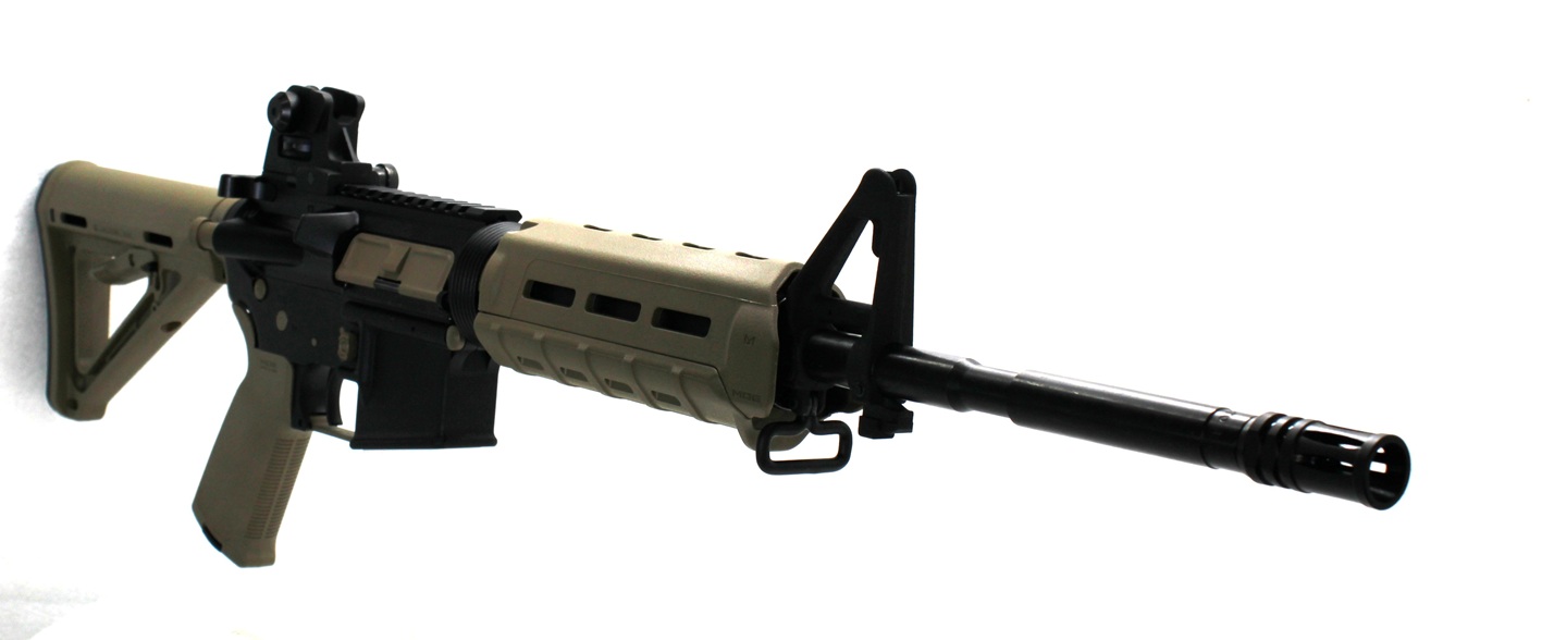 Konza Sentinel 5.56 16" Carbine With Detachable Rear Sight Magpul FDE